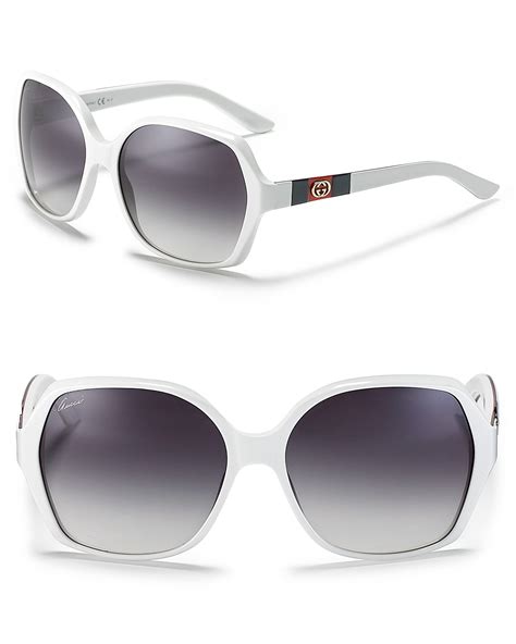 sunglasses gucci white|brand new Gucci white sunglasses.